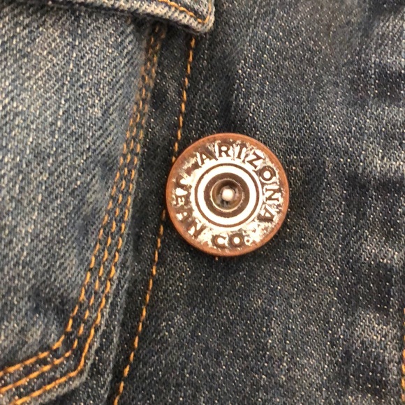 Arizona Lightly Distressed Lined Denim Jacket - Picture 4 of 6